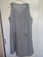 Blue And White Striped Summer Dress