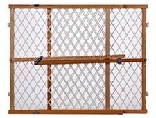 North States Brown 23 in. H X 26-42 in. W Wood Wire Mesh Gate Pack of 2 