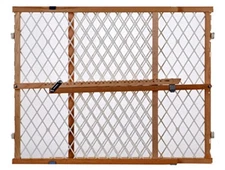 North States Brown 23 in. H X 26-42 in. W Wood Wire Mesh Gate (Pack of 2)