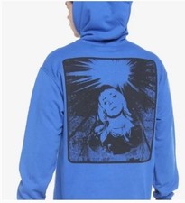Billie Eilish Blue Portrait Double Sided Unisex Hoodie SZ M