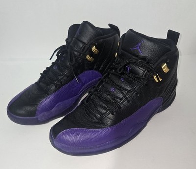 purple and black jordan 12 release date
