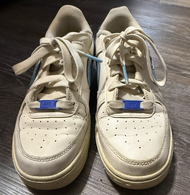 Nike Air Force 1 Low DQ0359-100 White/Blue Low Top Lace-Up Sneakers