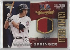 2013 USA Baseball Champions Game Gear Jerseys Prime /99 George Springer #60 5x5