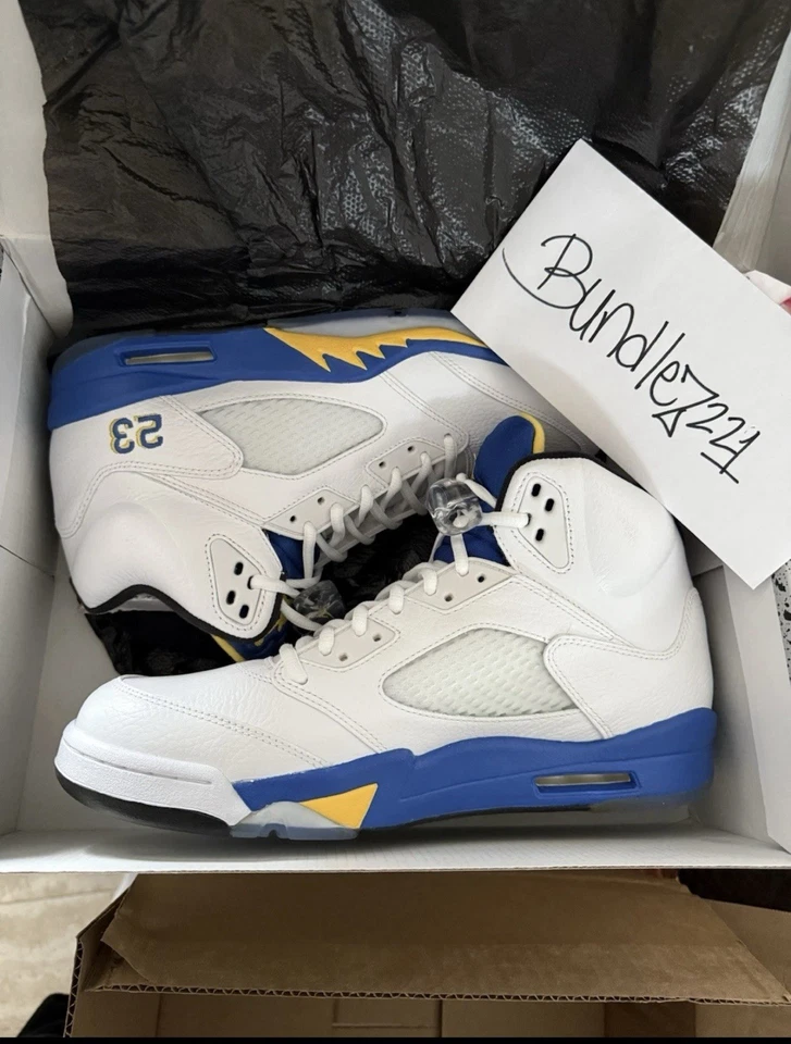 🔥 2013 Nike Air Jordan 5 Retro 'Laney' 136027-189 Para hombres Talla 11 NUEVO🔥 Foto 3 de 4
