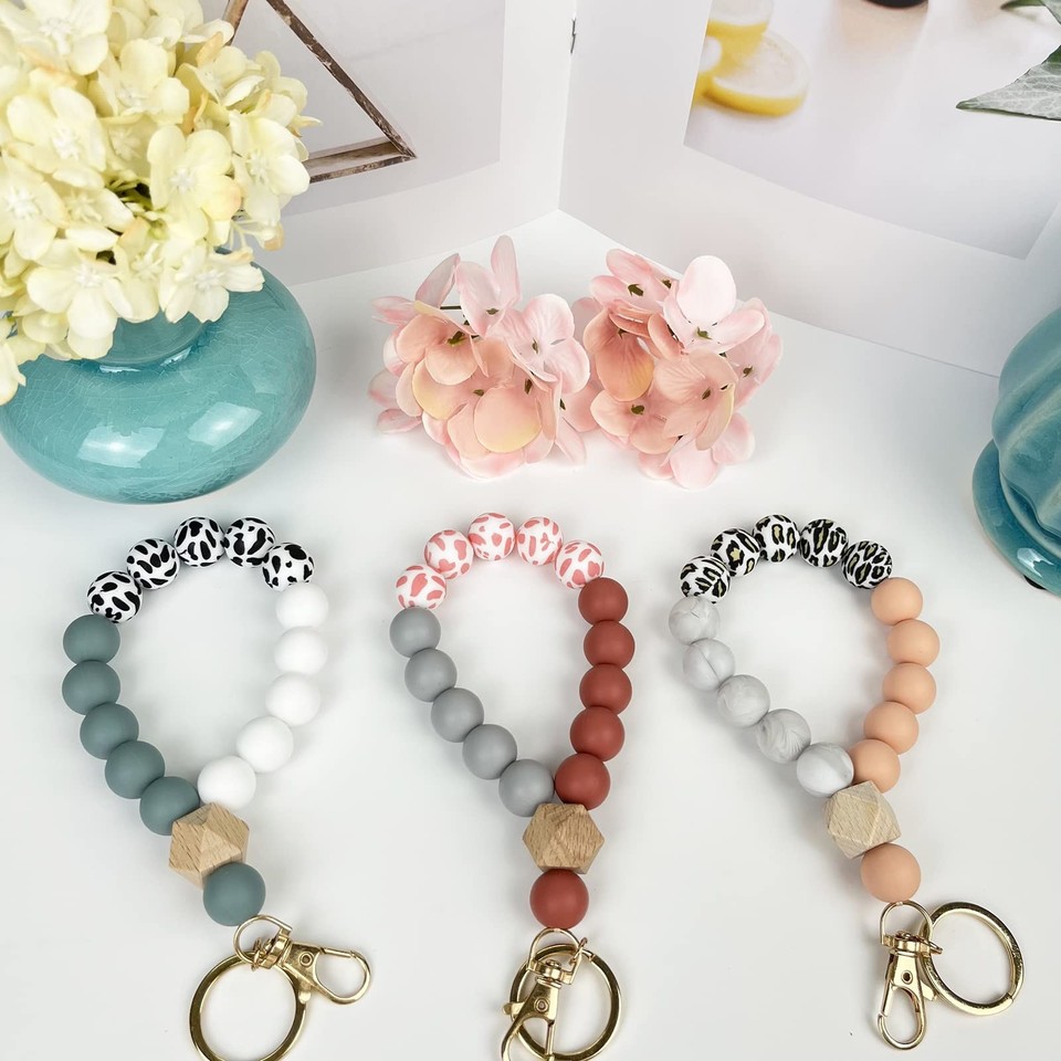 Bead Buddy Pony Bead Flower Beaded Keychain Pattern Rainbow Flower