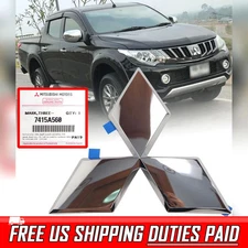 Genuine Grille Tailgate Logo Emblem Chrome Mitsubishi L200 Triton MQ 2015-2019