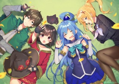 Anime Kono Subarashii Sekai Ni Shukufuku Wo Kazuma Sato 11x17 Poster