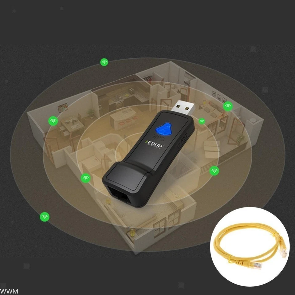 USB-betrieben WLAN-zu-LAN-Adapter – WLAN-Repeater & WLAN-Range-Extender - Bild 3 von 4