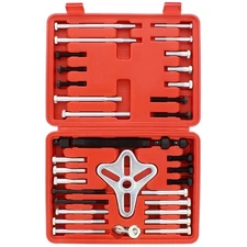 46pc Harmonic Balancer Puller Tool Set Gear Pulley Steering Wheel Removal