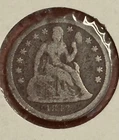 1842 Seated Liberty Dime 90% Silver G/Condition Vintage USA 🇺🇸 Coin #B9