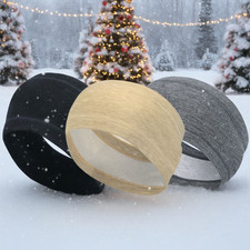 Ear Warmer Wide Headband - Winter Ear Cover Running Ear Muffs for Men and Women