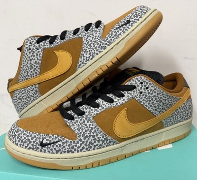 NIKE DUNK LOW PRO ISO SB ATMOS SAFARI CEMENT GREY KUMQUAT SUPREME 