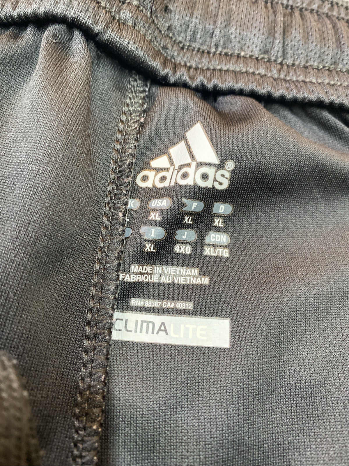 Adidas Climalite Shorts Mens XL Black Training Active Fitness Athletic Sports image 3