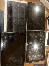 Lot of 4 Samsung tab tablets for parts not working priced to sell