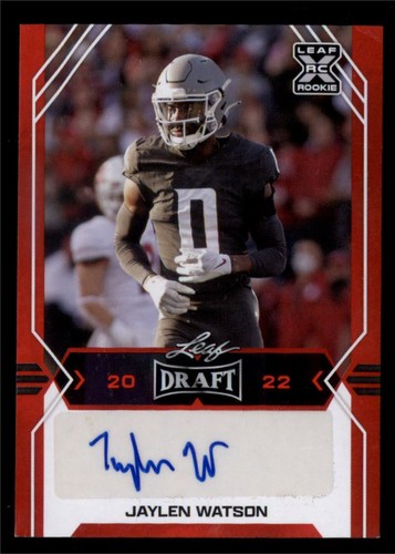 2022 Blattentwurf Autogramme rot Jaylen Watson Auto Washington State Pumas