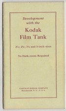 EARLY EASTMAN KODAK FILM TANK DEVELOPING MANUAL - 1897