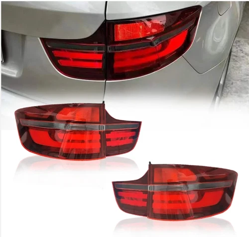 4PCS LED Tail Lights Lamps For BMW X6 E71 2008-2014 Red Rear Lamp Inner + Outer - Picture 1 of 16