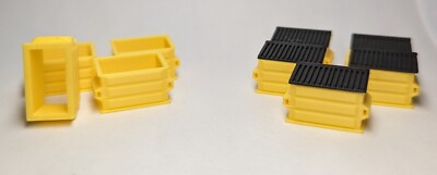 (20) - Yellow Garbage Trash Dumpster w/ Lid HO Scale 1:87 Piko Walthers Herpa