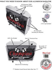 Qr Champion 2 Row Radiator W 2 12 Fans For 1972 - 1976 Amc Gremlin Ec403 Qr Champion 2 Row Radiator W 2 12 Fans For 1972 - 1976 Amc Gremlin Ec403