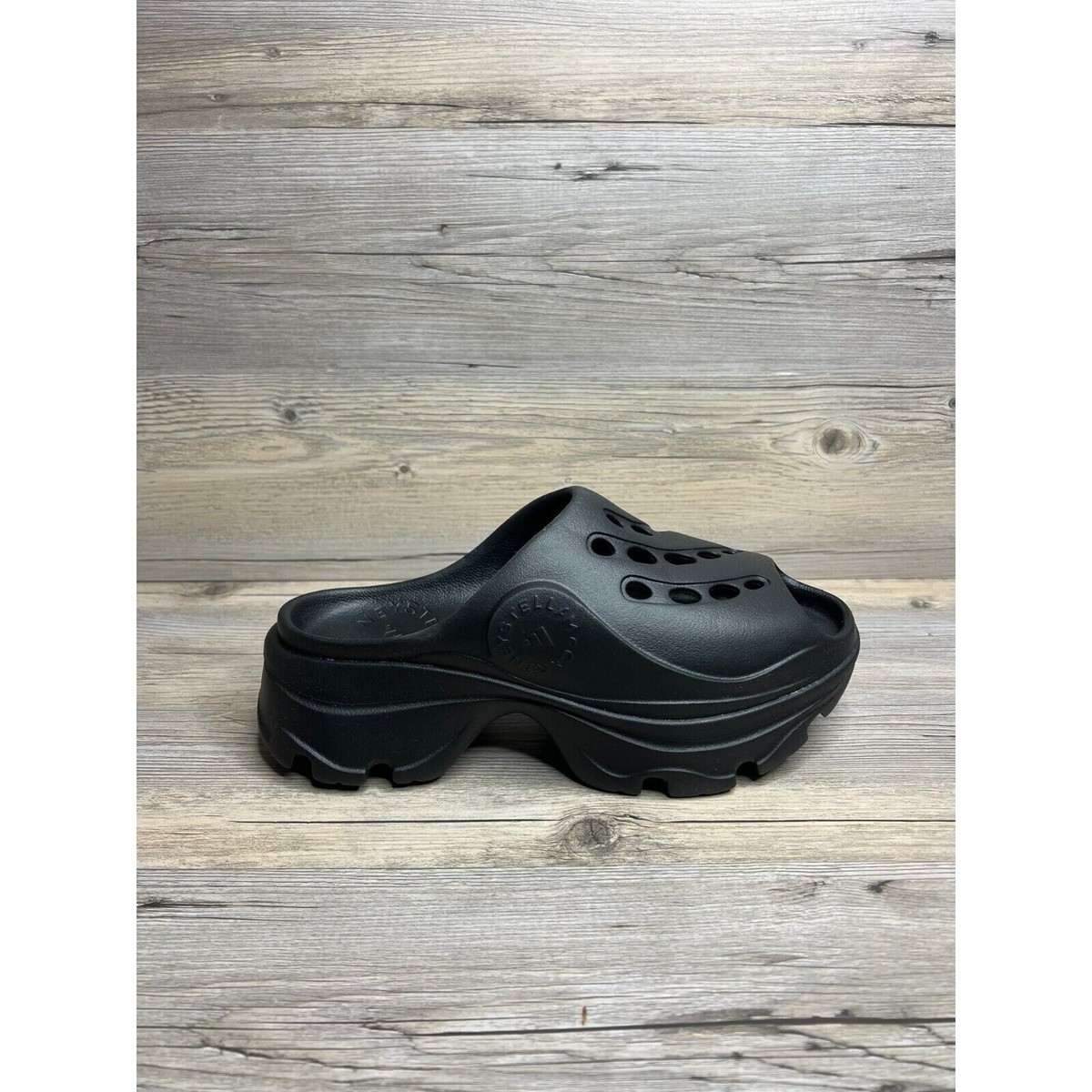 adidas Stella McCartney x Clog Womens Size 8 Triple Black GW2050