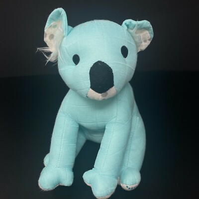 aden + anais Blue Koala Bear Plush 9'' Stuffed Animal Musy Mate Bamboo Baby Sits 