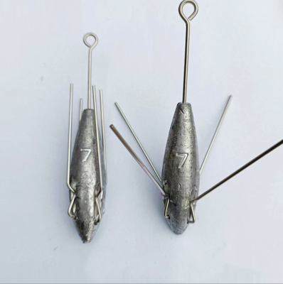 2Pcs Sputnik Sinker Long Tail Surf Fishing Weights Beach Casting Spider  Sinkers