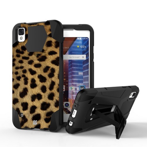 Funda resistente a prueba de golpes con cubierta con soporte para LG Tribute HD X Style LS676 L56VL L53BL - Imagen 24 de 60