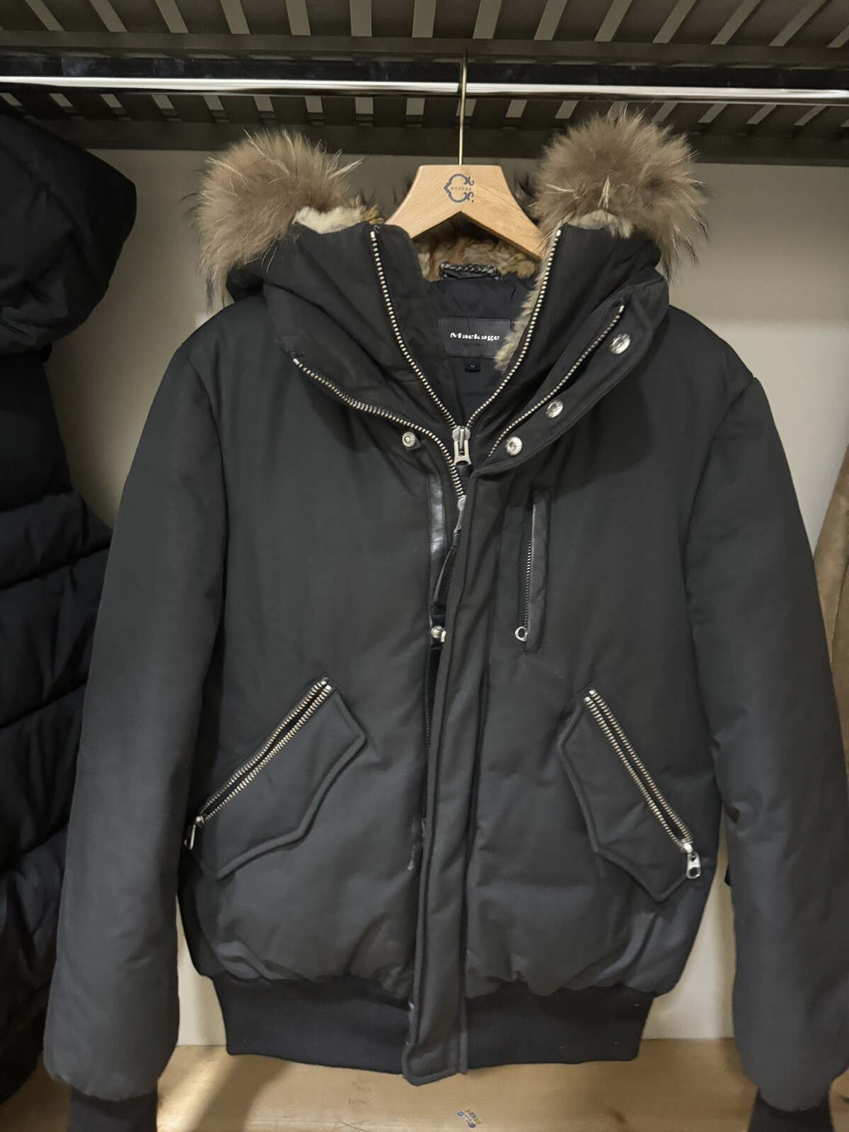 Mackage Men DIXON F Down Bomber With Natural Fur main image 1