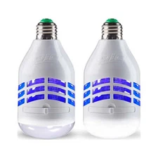 Pic LED Light Bulb, Electric Insect Killer, White, 2 Count
