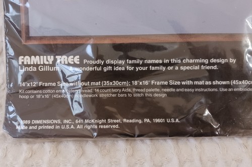 Kit punto croce dimensioni ALBERO DELLA FAMIGLIA amore per i rifugi familiari come un albero 3671 - Foto 8 di 10