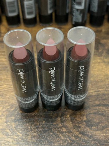 Wet N Wild Silk Finish Lippenstift 535D BLACK ORCHID 0,13 Unzen - 3er-Pack