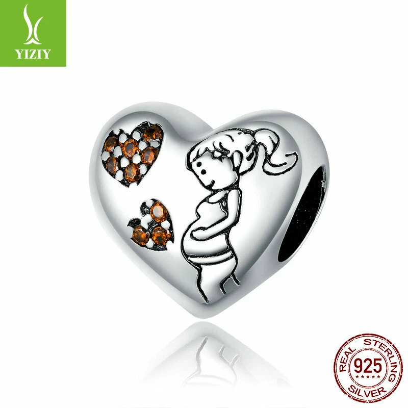 VALENTINO Moda Donna Autentico S925 Argento Sterling Amore Materno Charms Fit Bracciali