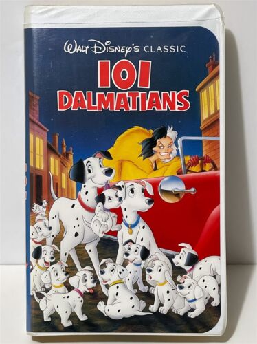 Walt Disney 101 DALMATIONS 1961 VHS-1263 1992 video tape BLACK DIAMOND CLASSICS - Picture 1 of 18