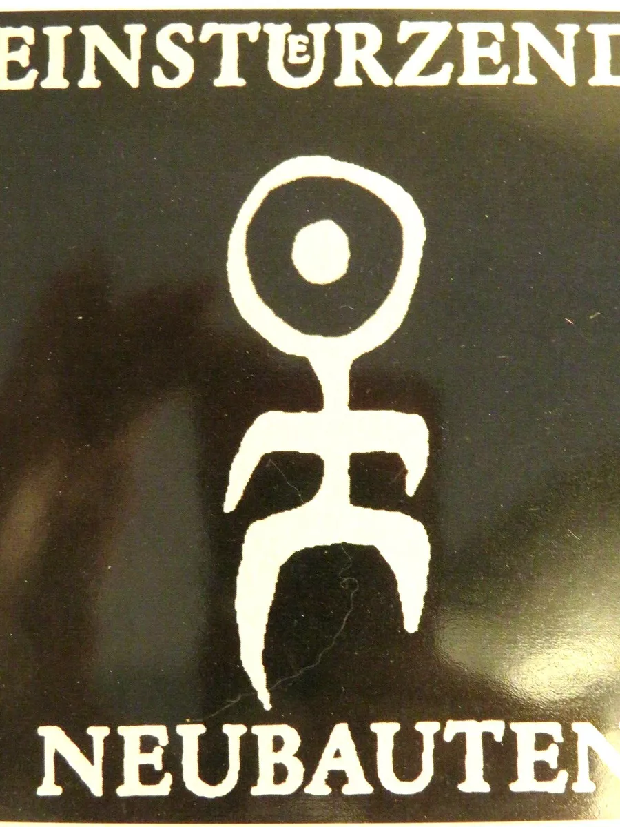 Nos Vintag EINSTURZENDE NEUBAUTEN Halber Mensch Blixa Bargeld Industrial  Sticker