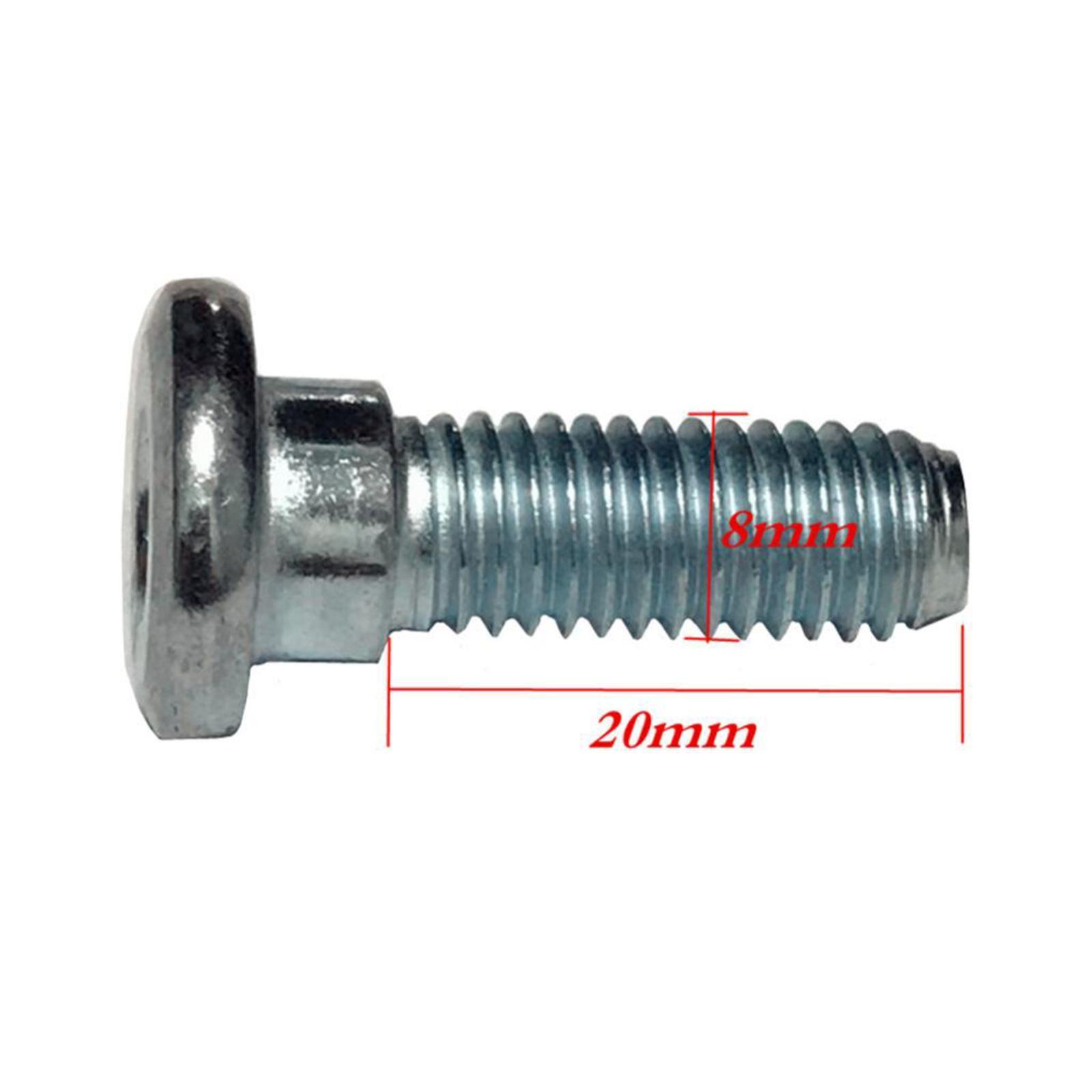 12 Vis De Frein à Disque Dokeno – M5x10mm En Inox, Anti-rouille, Avec Frein Fileté, Pour VTT Et Vélo De Route (noir)