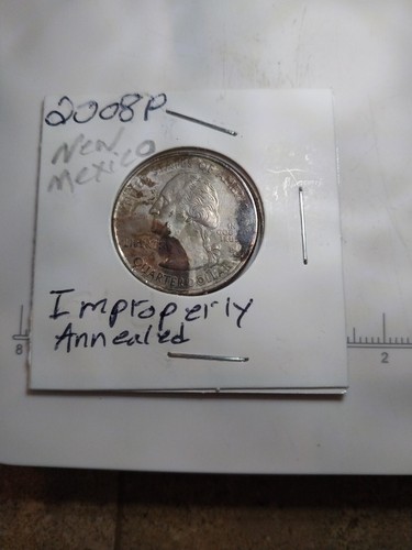 2008~P New Mexico STATE QUARTER. MONSTER TONED. - Picture 3 of 3