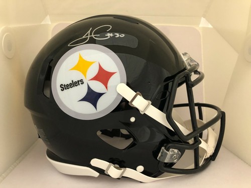 James Conner Pittsburgh Steelers signierter authentischer Riddell Speed-Helm-Fanatiker - Bild 2 von 4