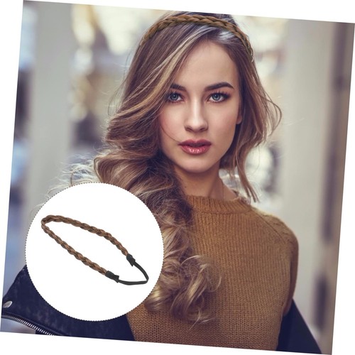 Braided Headband with Hair Extensions and Chunky Braids for Women and Girls - Picture 7 of 9