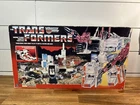 Metroplex Complete w/ Box 1985 Vintage G1 Transformers Figure Rubber Tires