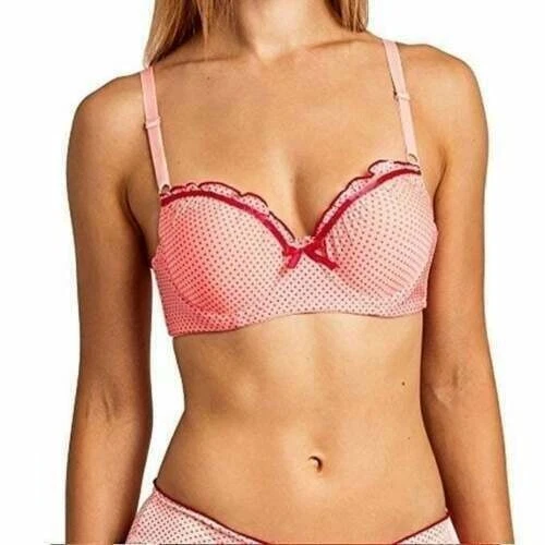 NEW Sofra Womens Size 30A Polka Dot Ruffle 6 Pack Bras Bundle Set Underwire - Image 3 of 4