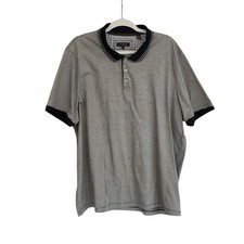 Ted Baker Polo Shirt Mens Size 7 Navy Blue Contrast Collar Old Money Preppy Golf