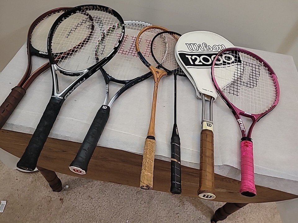 Wilson assorted Tennis Racquets Grip 4 1/4" (Uncovered) 97512464215 eBay