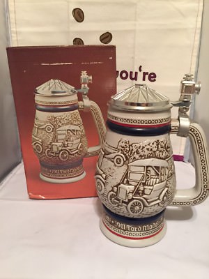 Vintage Avon Car Classics Ceramic Stein 1979 #03270