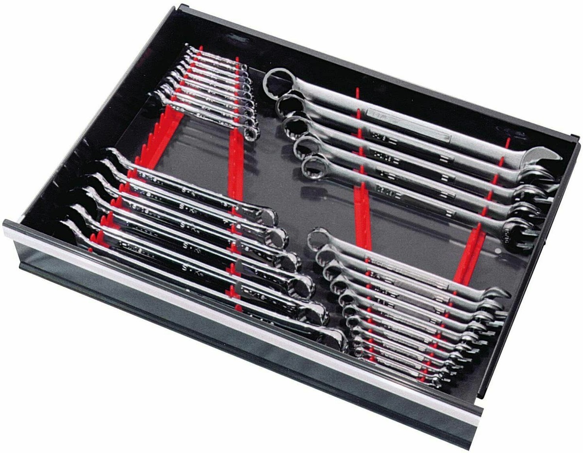 Tool Box Wrench Pouch Holder Wrench Organizer Tray Rail Storage
