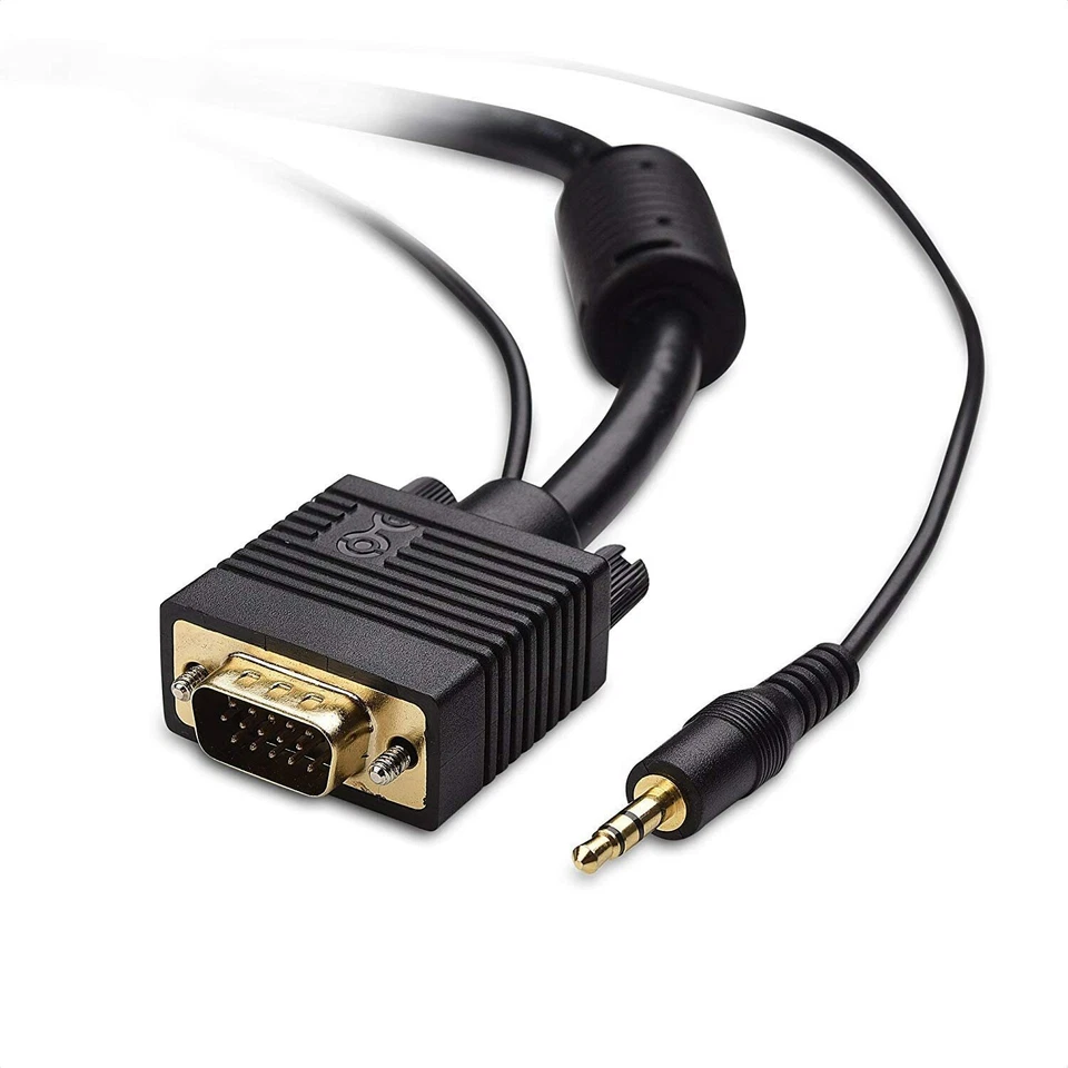  Cable Matters VGA Monitor Cable with 3.5mm Stereo Audio  25tf  - Image 2 of 3