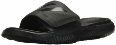 adidas AlphaBounce Slide Sandal for Men, Size 8M - Black