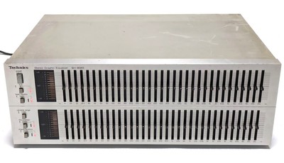 Technics SH-8065 10-Band Stereo Graphic Equalizer Silver Tested 