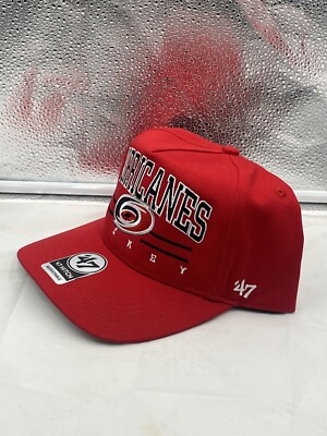 ハリケーンズ　支給品 Carolina Hurricanes NHL '47 Red Roscoe Hitch Adjustable Snapback