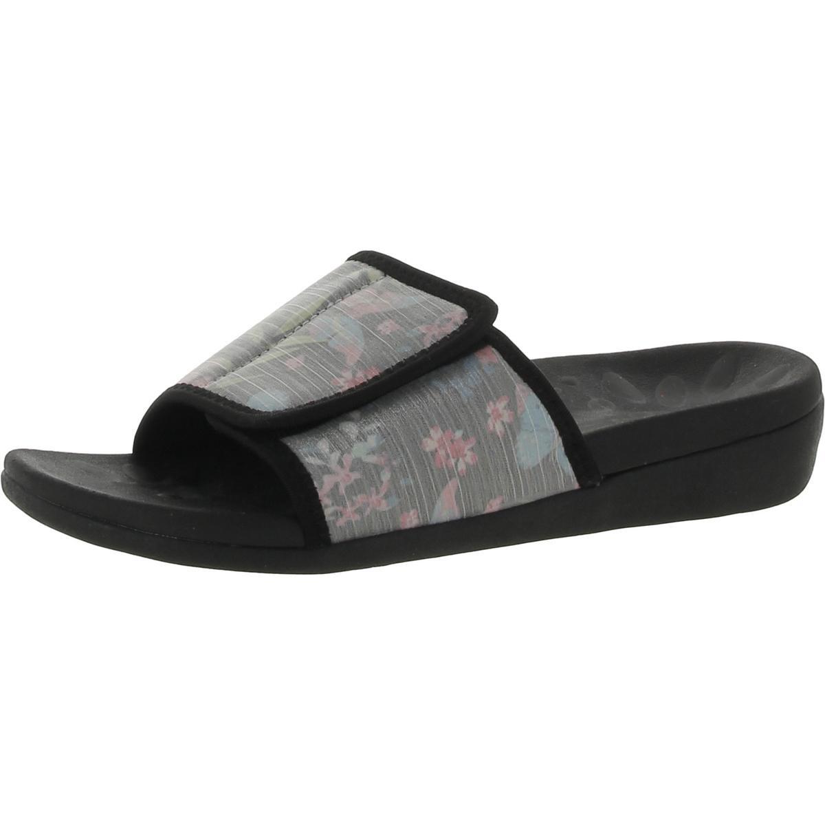 Женские черные слипоны для бассейна с цветочным рисунком MEGNYA, 6 средних размеров (B, M), BHFO 4755