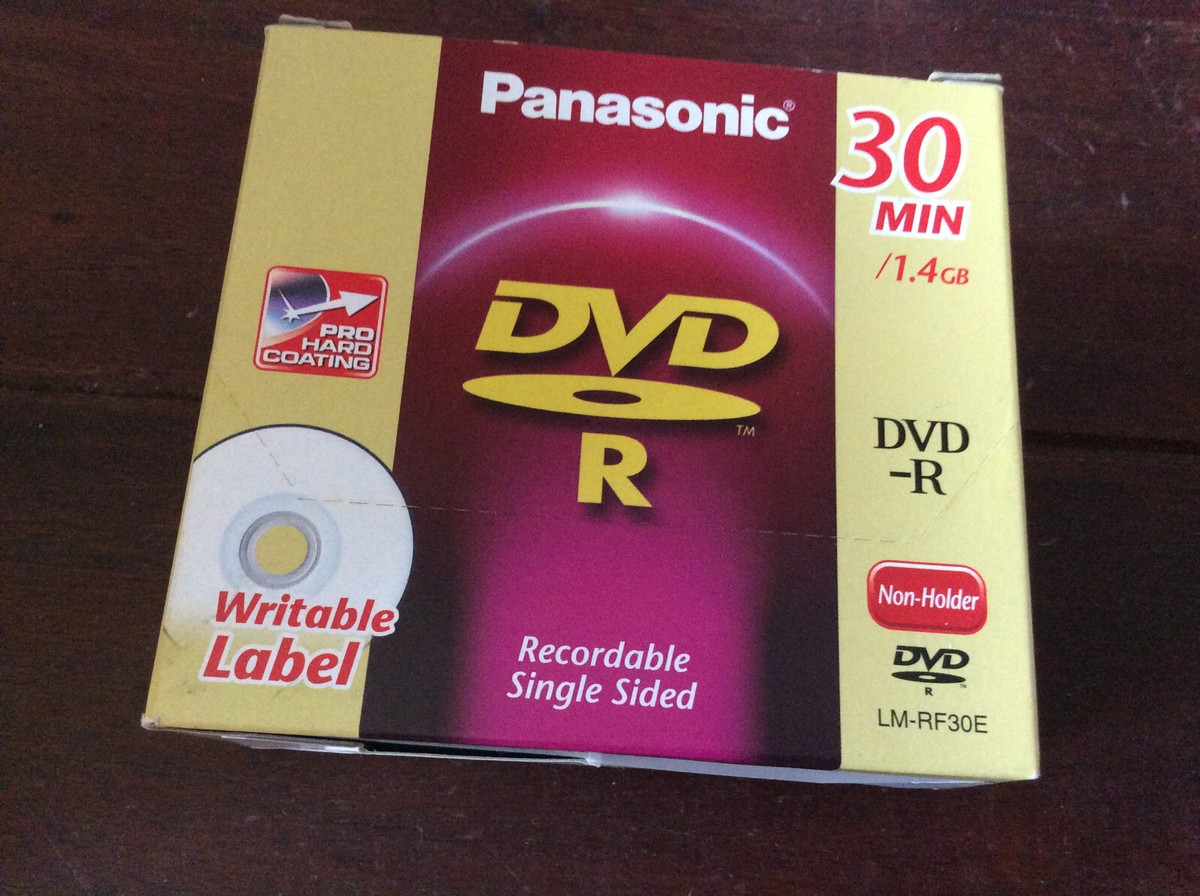 5x [Panasonic] DVD-R Recordable 30 Min 1,4 Gb Single [JAPAN